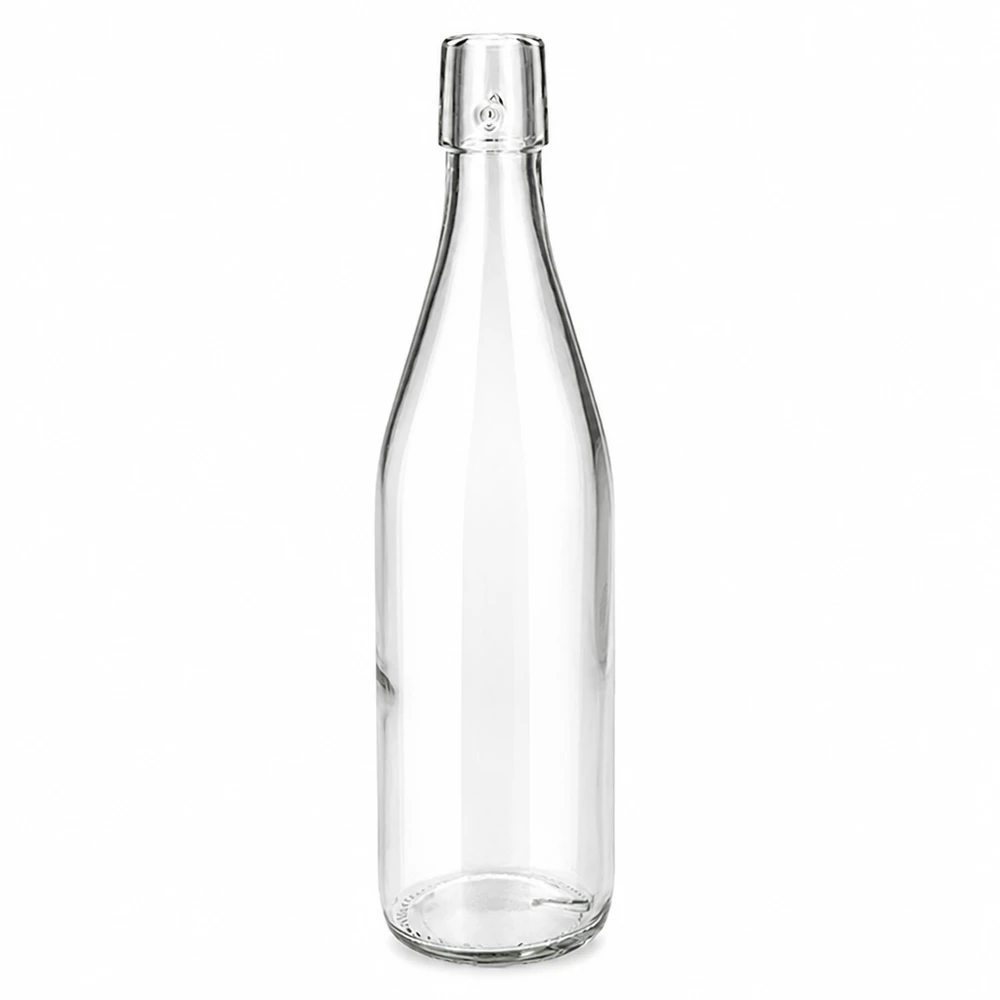 500ml lasipullo ilman kääntökorkkia UNiTWIST 500ml lasipullo UNiTWIST läpinäkyvä ilman kääntökorkkia, jossa on ruuvikorkki juomille ja säilytykseen