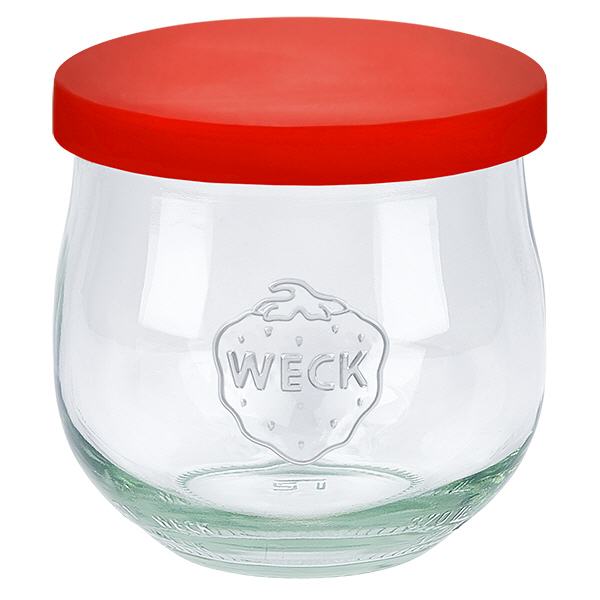 370ml WECK tulppaanipurkki punaisella silikonikannella - 370ml WECK tulppaanipurkki punaisella silikonikannella