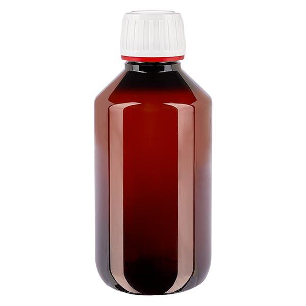 PET-pullo 200ml, jossa on valkoinen peukaloinninestokorkki, hienokylkinen PET-pullo 200ml, jossa on valkoinen peukaloinninestokorkki, hienokylkinen