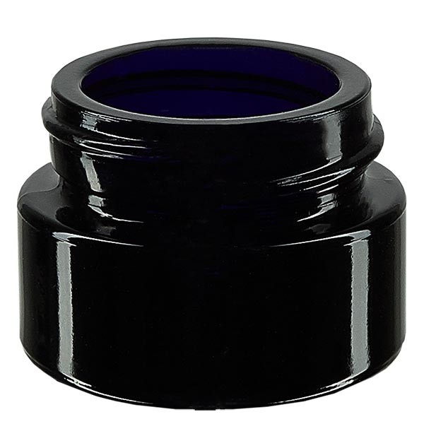 Kosmetiikkapurkki violettia lasia 15ml, ilman kantta. Kosmetiikkapurkki violettia lasia 15ml, ilman kantta.