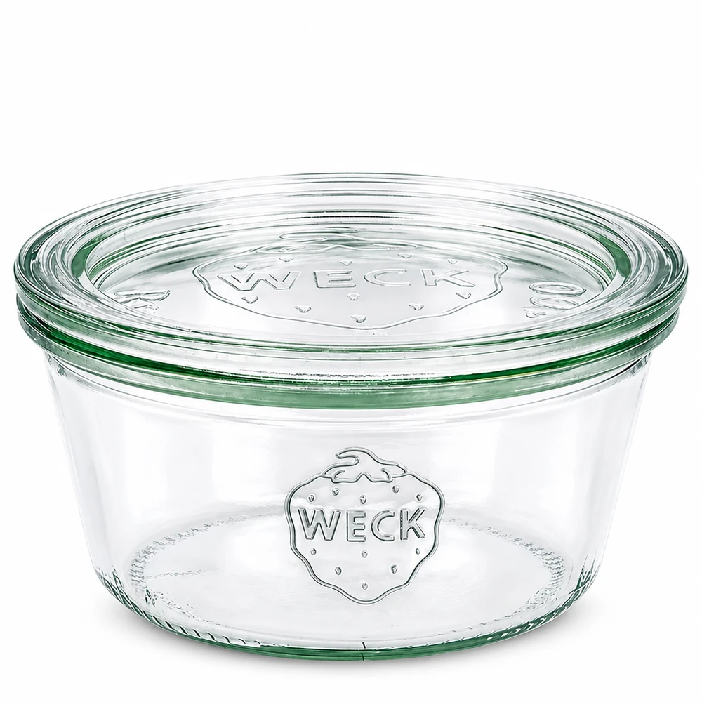 290 ml:n matala säilytyspurkki lasikannella, WECK RR100 WECK tumble purkkipurkki 290ml matala lasikannella RR100 säilöntäpurkki läpinäkyvä säilöntään ja säilytykseen