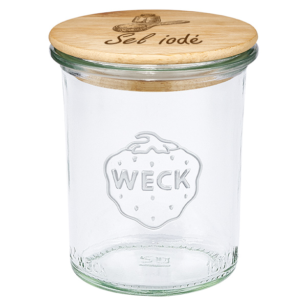 Puupäällyste "Sel iodé" avec WECK verre plongeant 160ml