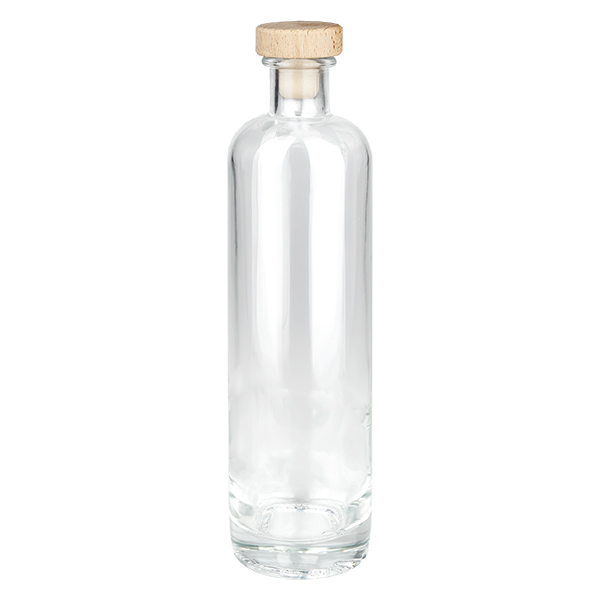 500ml Glasflasche "Ella" mit Holzgriff-Korken UNiTWIST 500ml Glasflasche "Ella" mit Holzgriff-Korken UNiTWIST