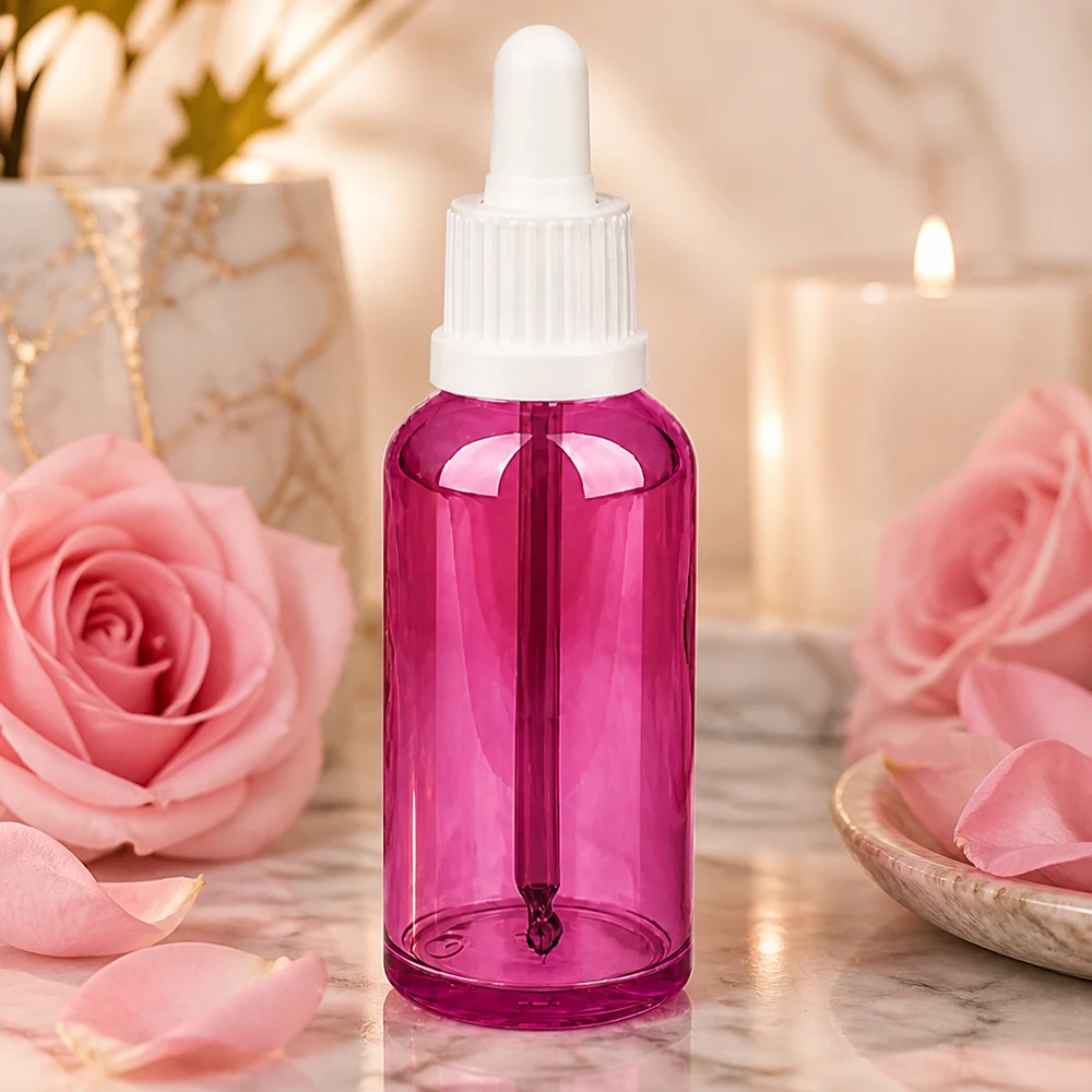 50ml pipettipullo valkoinen Originality-kierrekorkki PurpleLine UT18/50 PurpleLine UT18/50 Purple Line pipettipullo 50ml valkoisella tiputuskorkilla kauneudenhoitoon ja aromaterapiaan.