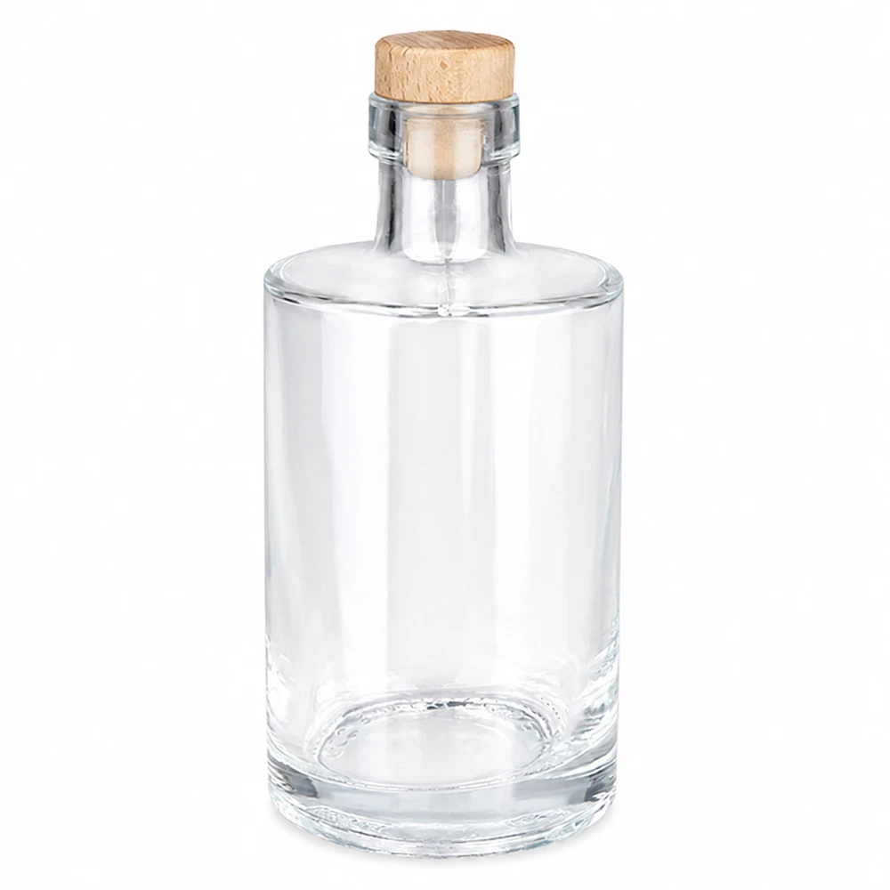 350ml Glasflasche "Galileo" mit Holzgriffkorken UNiTWIST®
