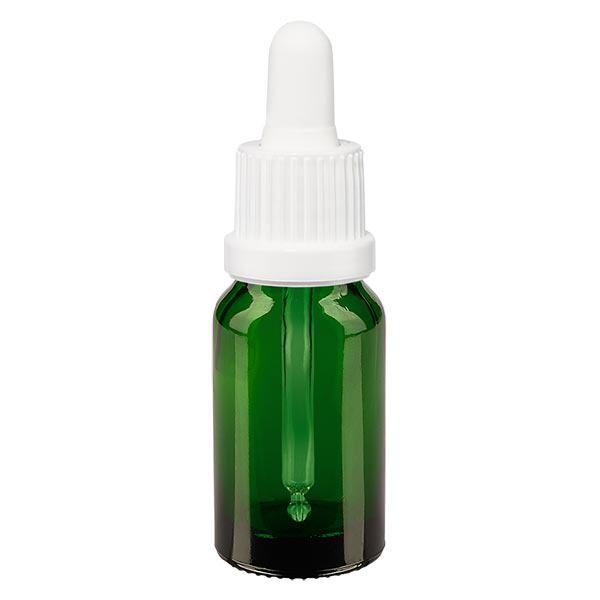 Apteekkipullo vihreä 10ml pipettipullo valkoinen väärentämisen estävä korkki Apteekkipullo vihreä 10ml pipettipullo valkoinen väärentämisen estävä korkki