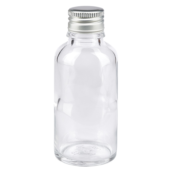 30ml pullo 11mm kierrekorkki Alu-Silver Standard ClearLine UT18/30