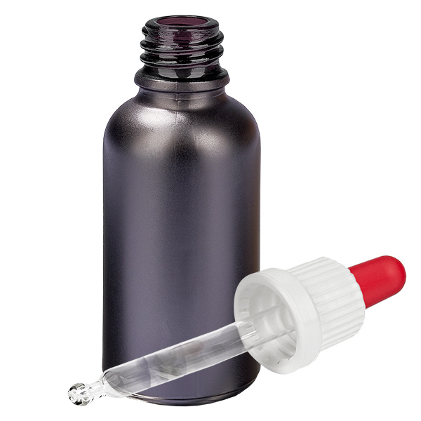 30ml pipettipullo valkoinen/punainen peukaloinnin estävä korkki BlackLine UT18/30 30ml pipettipullo valkoinen/punainen peukaloinnin estävä korkki BlackLine UT18/30