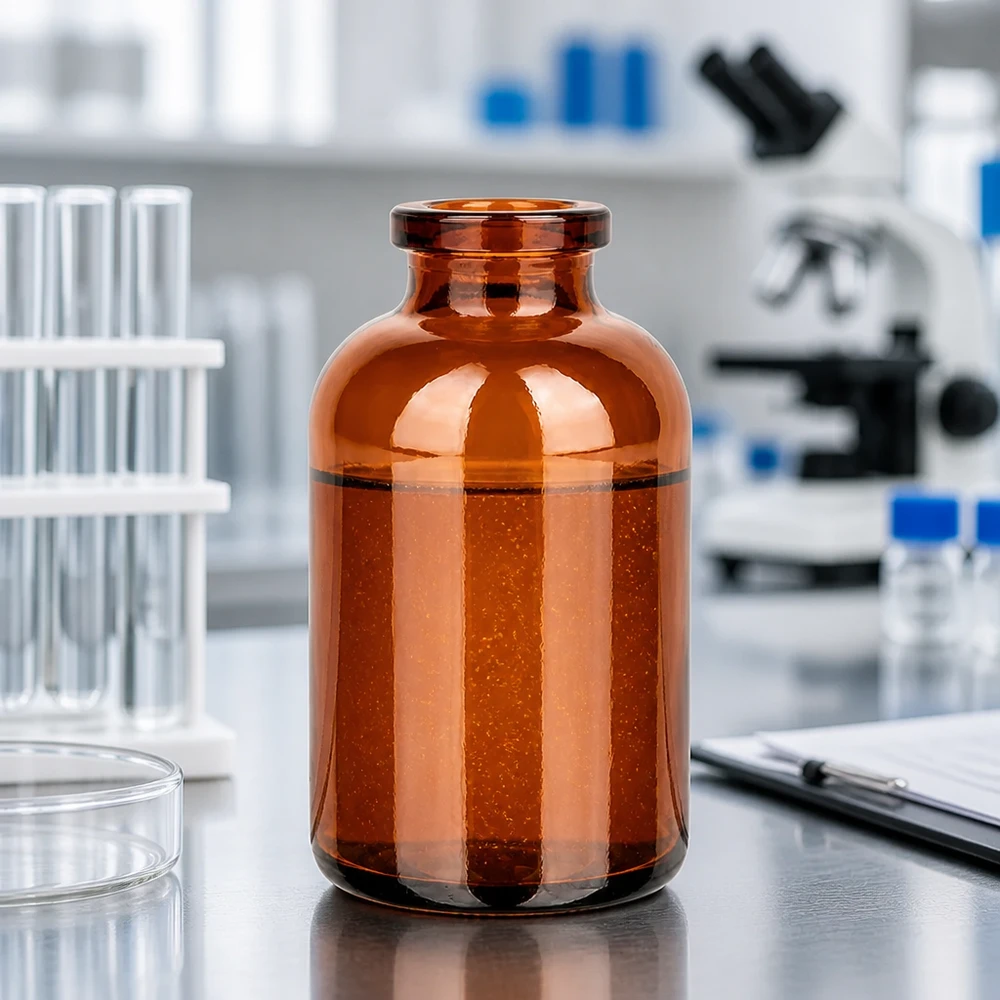 Injektiopullo meripihkalasia 30ml Medizinische Braunglas-Injektionsflasche 30ml zur Lagerung lichtempfindlicher Wirkstoffe