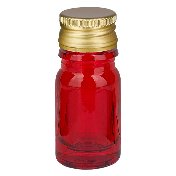 5ml pullo 11mm kierrekorkki Alu-Gold Standard RedLine UT18/5