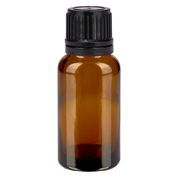 20ml pallopullo 3mm kaaderengas musta sulkeminen sinetöimättömällä sulkimella RuskeaL. UT18/20