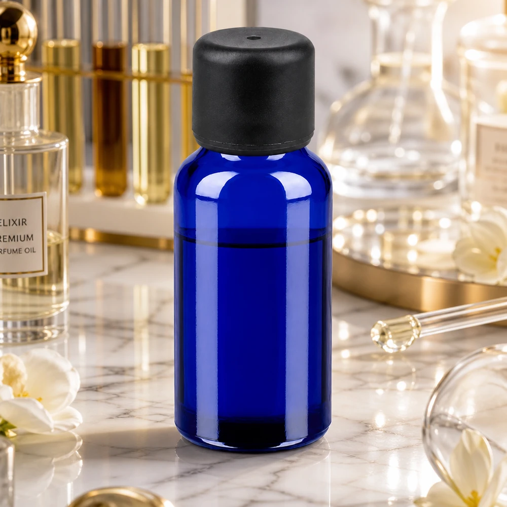 20ml pullo 6mm kierrekorkki musta Standard BlueLine UT18/20 Standard BlueLine UT18/20 BlueLine violettipurkki 20ml, jossa on kestävä musta muovikorkki valolle herkkien aineiden suojaamiseksi.