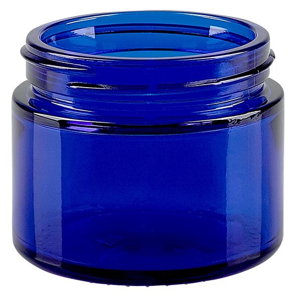 50ml lasipurkki. kuninkaansininen ilman kantta, kierre 52mm ApoGlas 50ml lasipurkki. kuninkaansininen ilman kantta, kierre 52mm ApoGlas