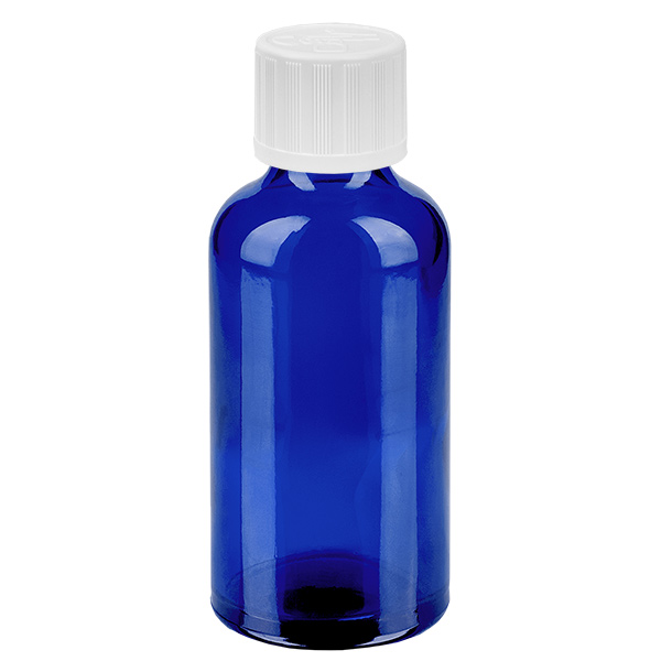 50ml pullo 11mm kierrekorkki valkoinen vakio lapsiturvallinen BlueLine UT18/50 BlueLine UT18/50