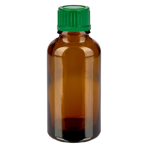 30ml pullo 11mm kierrekorkki vihreä Standard BrownLine UT18/30 Standard BrownLine UT18/30