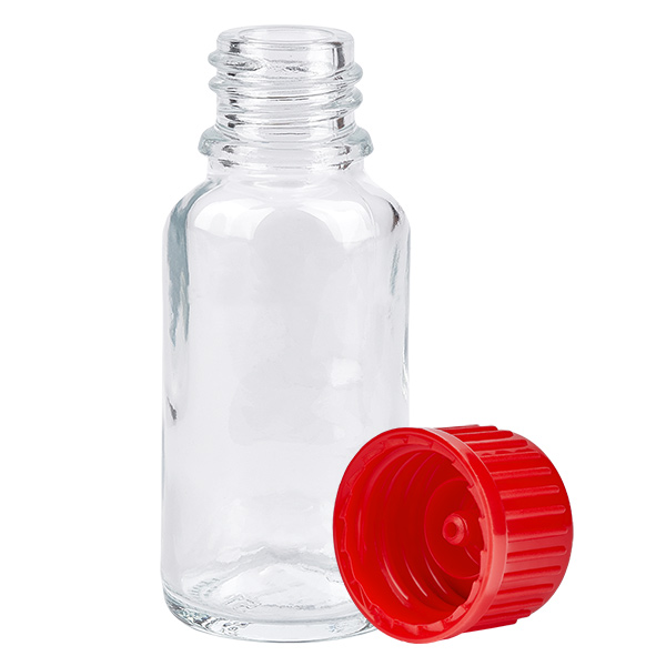20ml pullo 11mm ruuvikorkki punainen Standard ClearLine UT18/20 20ml pullo 11mm ruuvikorkki punainen Standard ClearLine UT18/20