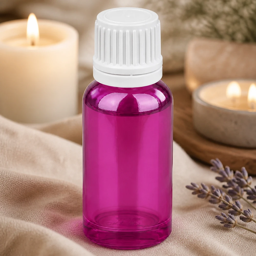 20ml tippapullo 0,7mm valkoinen Originality kierrekorkki PurpleLine UT18/20 PurpleLine UT18/20 suljin 20ml tippapullo korkealaatuisesta muovista Purple-Line-muotoilussa, jossa on valkoinen tippakorkki