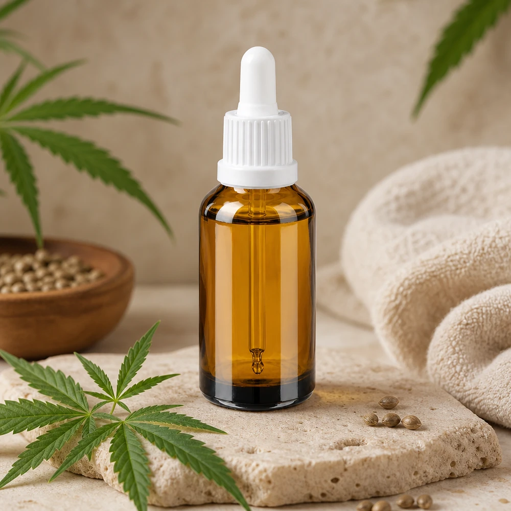 Pienikokoinen 30ml lasipullo pipetillä ihanteellinen kosmetiikkaan ja ihonhoitoseerumeihin.