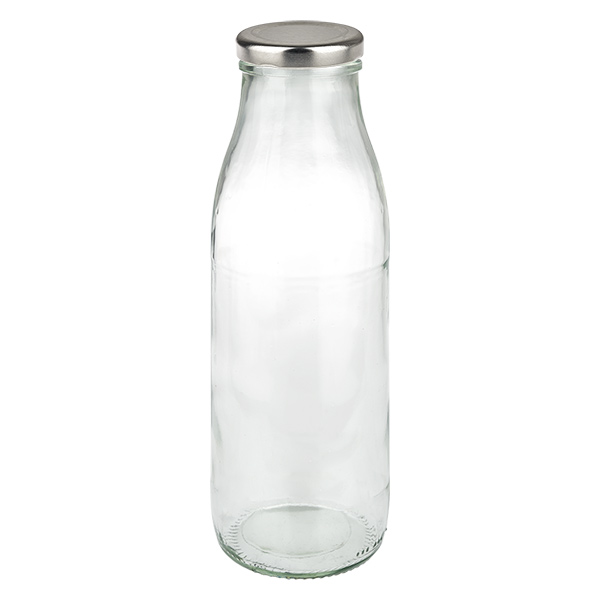 500ml lasipullo + BasicSeal-kansi hopea UNiTWIST