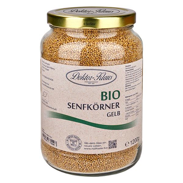 Sinapinsiemenet keltaiset luomu 1200g Doktor-Klaus noWaste Sinapinsiemenet keltaiset luomu 1200g Doktor-Klaus noWaste