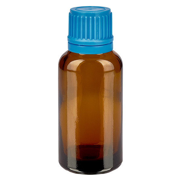 30ml pullo 11mm ruuvikorkki sininen väärentämisen estävä sulkeminen BrownLine UT18/30