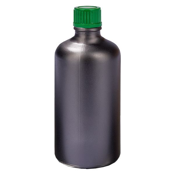 100ml pullo 11mm kierrekorkki vihreä Standard BlackLine UT18/100 100ml pullo 11mm kierrekorkki vihreä Standard BlackLine UT18/100