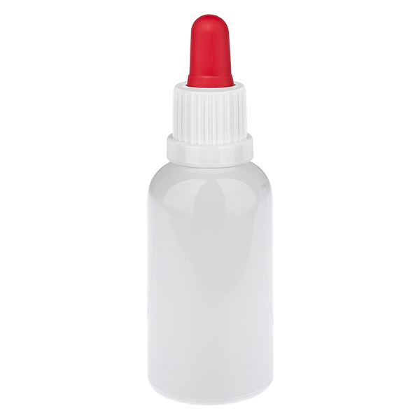 30 ml pipettipullo valkoinen/punainen alkuperäiskorkki WhiteLine UT18/30