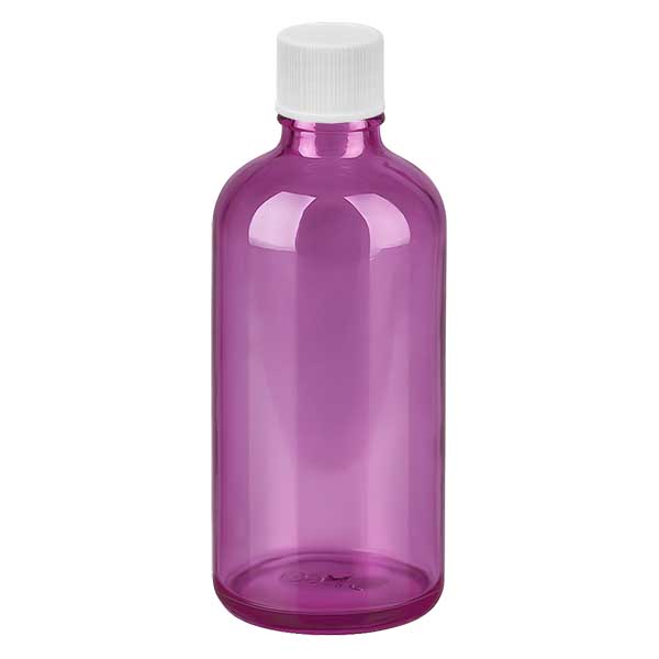 100ml pullo 11mm kierrekorkki valkoinen vakio PurpleLine UT18/100