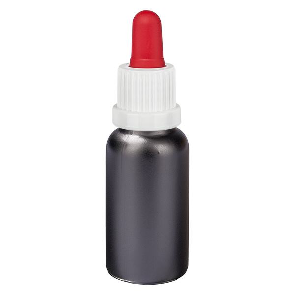 20ml pipettipullo valkoinen/punainen peukaloinninestosuljin BlackLine UT18/20 20ml pipettipullo valkoinen/punainen peukaloinninestosuljin BlackLine UT18/20