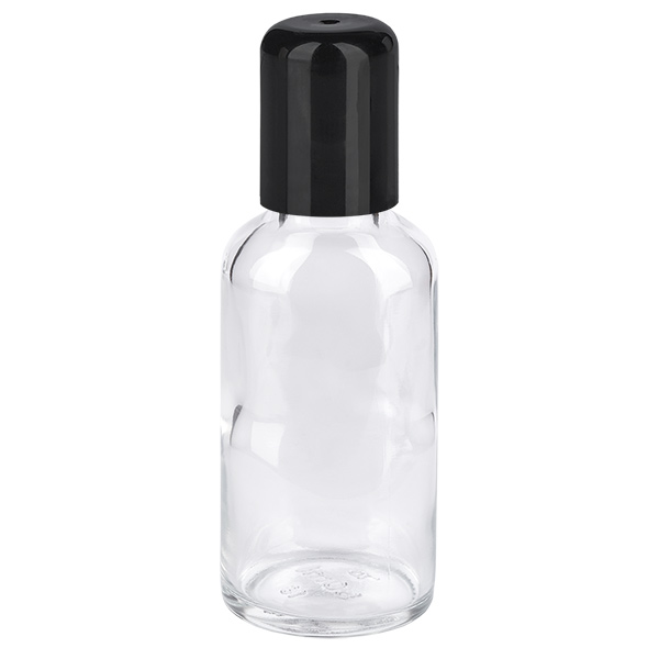 30ml roll-on-pullo musta vakiokorkki ClearLine UT18/30