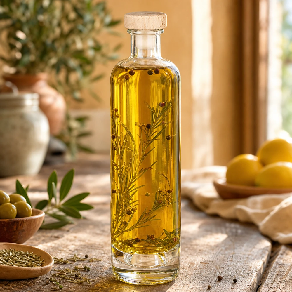 500ml Glasflasche "Ella" mit Holzgriff-Korken UNiTWIST