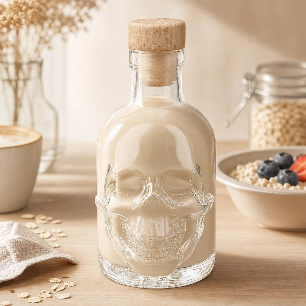 200ml Glasflasche "Jack" mit Holzgriff-Korken UNiTWIST