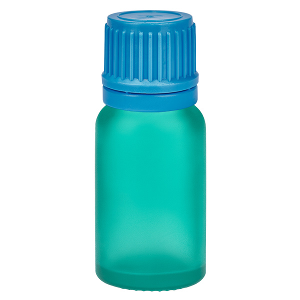 10ml pullo 11mm kierrekorkki sininen väärentämisen estävä korkki GreenLine UT18/10 10ml pullo 11mm kierrekorkki sininen väärentämisen estävä korkki GreenLine UT18/10