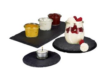 suorakulmainen liuskekivi-tarjotin