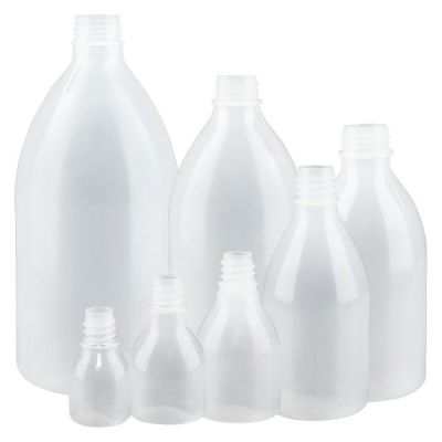 Kapeakaulaiset pullot ilman korkkia