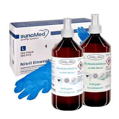 Suojakäsineet ja desinfiointi