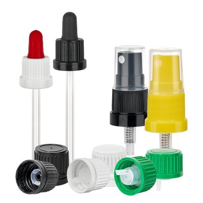 Pullon korkit ja pipetit apteekkipulloihin