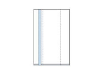 Litteät pussit, joissa on tiiviit saumat