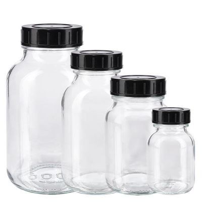 Kirkkaat apteekkilasit, leveä kaula