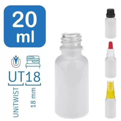 Flacons de pharmacien WhiteLine 20 ml UT18