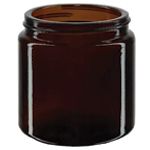 Ruskeat lasipurkit ilman kantta